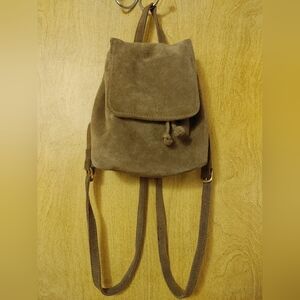Brandy Melville Brown Suede Backpack